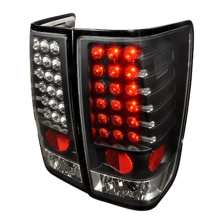 Spec-D Tuning 04-12 Nissan Titan LED Tail Lights Black, LT-TIT04JMLED-TM LT-TIT04JMLED-TM